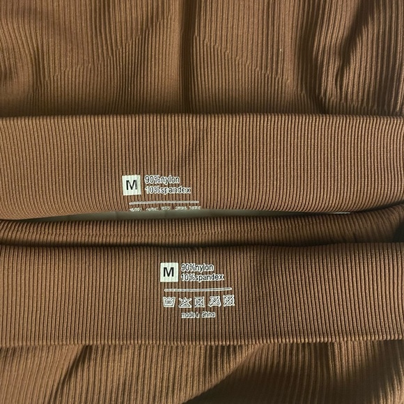 Women's Brown Ribbed Intimate Set - Picture 3 of 3